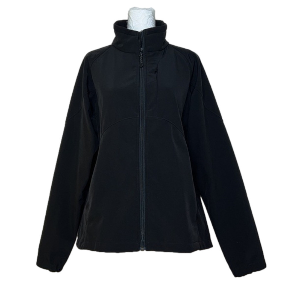 Black Diamond Black Mockneck Soft Shell Zip Up Ski Jacket Coat - Size X Large